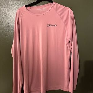 Reel Life Women's Pink Long Sleeve Tee